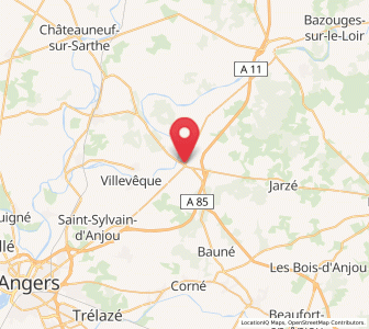 Map of Seiches-sur-le-Loir, Pays de la Loire