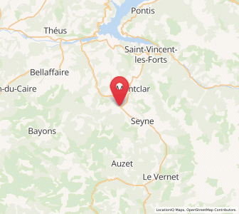 Map of Selonnet, Provence-Alpes-Côte d'Azur