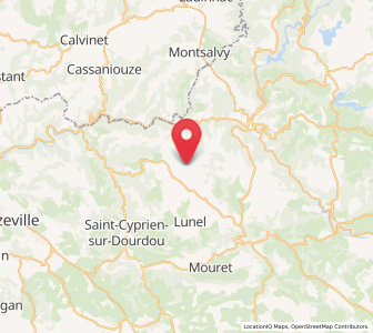 Map of Sénergues, Occitanie