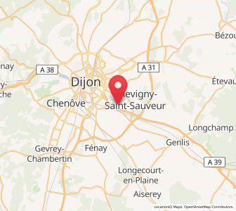 Map of Sennecey-lès-Dijon, Bourgogne-Franche-Comté