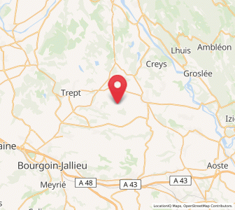 Map of Sermérieu, Auvergne-Rhône-Alpes