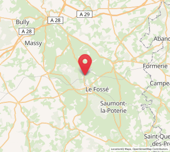 Map of Serqueux, Normandy