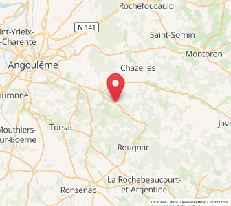 Map of Sers, Nouvelle-Aquitaine