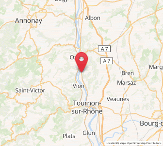 Map of Serves-sur-Rhône, Auvergne-Rhône-Alpes