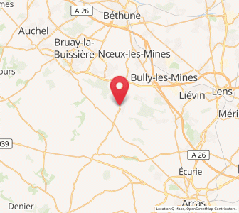 Map of Servins, Hauts-de-France