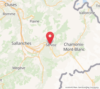 Map of Servoz, Auvergne-Rhône-Alpes