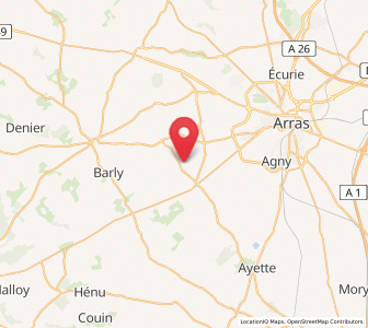 Map of Simencourt, Hauts-de-France