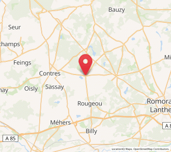 Map of Soings-en-Sologne, Centre