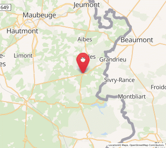 Map of Solre-le-Château, Hauts-de-France