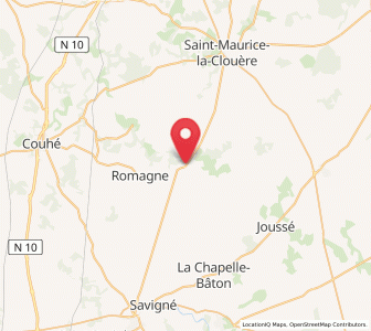 Map of Sommières-du-Clain, Nouvelle-Aquitaine