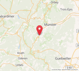 Map of Sondernach, Grand Est
