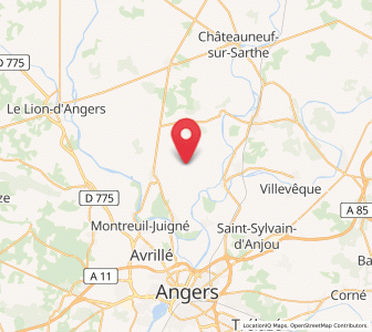 Map of Soulaire, Pays de la Loire