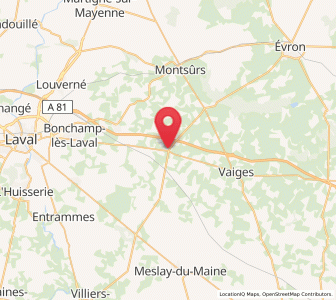 Map of Soulgé-sur-Ouette, Pays de la Loire