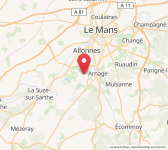 Map of Spay, Pays de la Loire