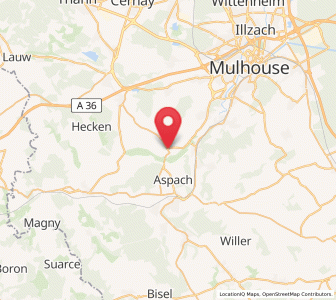 Map of Spechbach-le-Bas, Grand Est