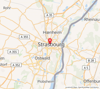 Map of Straßburg, Grand Est