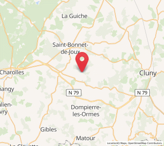 Map of Suin, Bourgogne-Franche-Comté