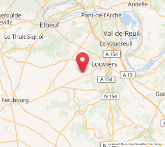 Map of Surville, Normandy