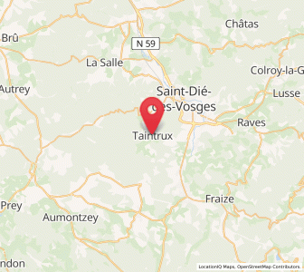 Map of Taintrux, Grand Est