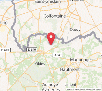 Map of Taisnières-sur-Hon, Hauts-de-France