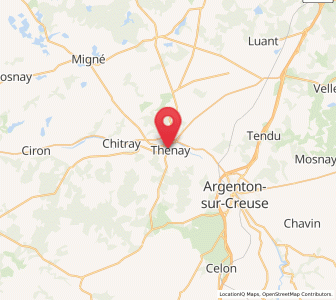 Map of Thenay, Centre