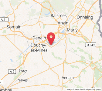 Map of Thiant, Hauts-de-France