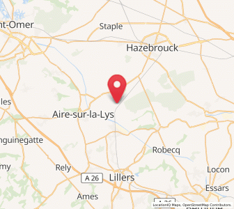 Map of Thiennes, Hauts-de-France