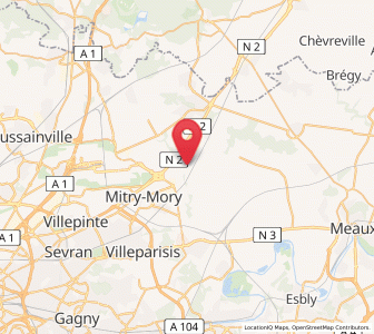 Map of Thieux, Île-de-France