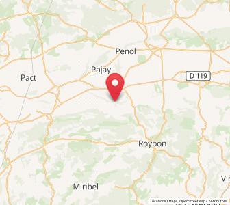 Map of Thodure, Auvergne-Rhône-Alpes