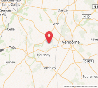 Map of Thoré-la-Rochette, Centre