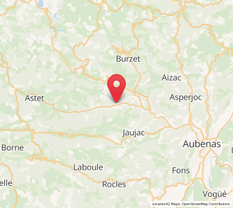 Map of Thueyts, Auvergne-Rhône-Alpes