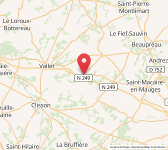 Map of Tillières, Pays de la Loire