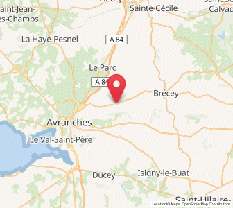 Map of Tirepied, Normandy