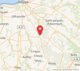 Map of Torcy-le-Grand, Normandy
