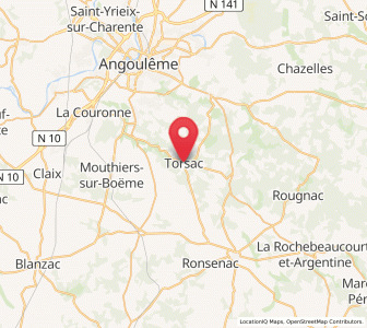 Map of Torsac, Nouvelle-Aquitaine