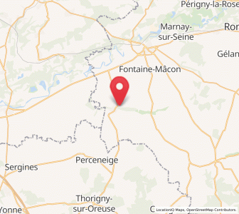 Map of Traînel, Grand Est