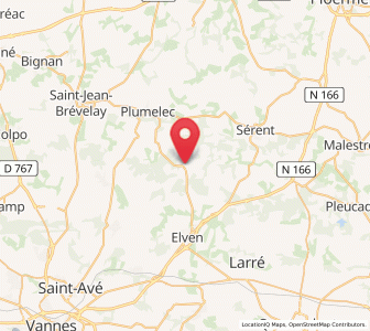 Map of Trédion, Brittany