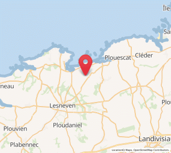 Map of Tréflez, Brittany