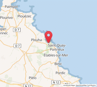 Map of Tréveneuc, Brittany