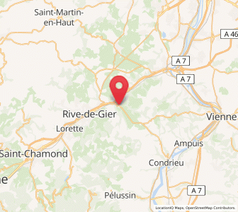 Map of Trèves, Auvergne-Rhône-Alpes