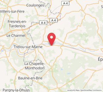 Map of Troissy, Grand Est