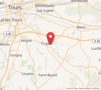 Map of Truyes, Centre