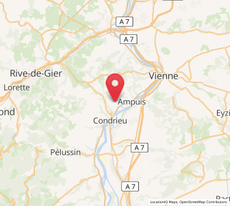 Map of Tupin-et-Semons, Auvergne-Rhône-Alpes