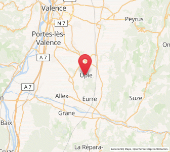 Map of Upie, Auvergne-Rhône-Alpes