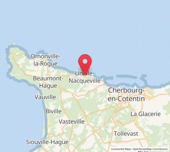 Map of Urville-Nacqueville, Normandy