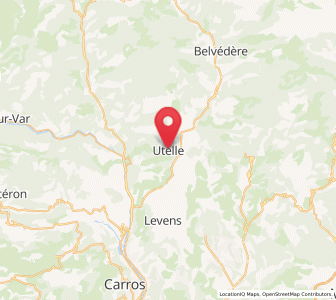 Map of Utelle, Provence-Alpes-Côte d'Azur
