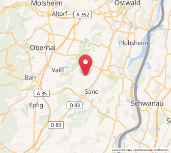 Map of Uttenheim, Grand Est