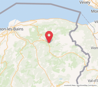 Map of Vacheresse, Auvergne-Rhône-Alpes
