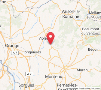 Map of Vacqueyras, Provence-Alpes-Côte d'Azur