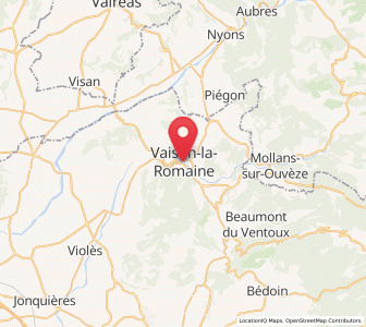 Map of Vaison-la-Romaine, Provence-Alpes-Côte d'Azur